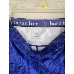 Rabbit Born to Run Free Men's Blue Camo Running Shorts - Medium